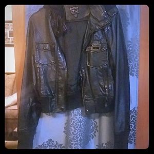 Faux leather jacket